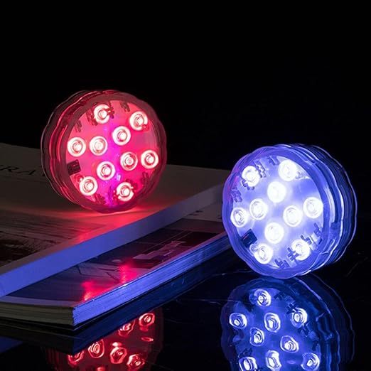 Kit Luminárias de Piscina RGB - Sem Fio Com Controle Remoto