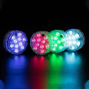 Kit Luminárias de Piscina RGB - Sem Fio Com Controle Remoto
