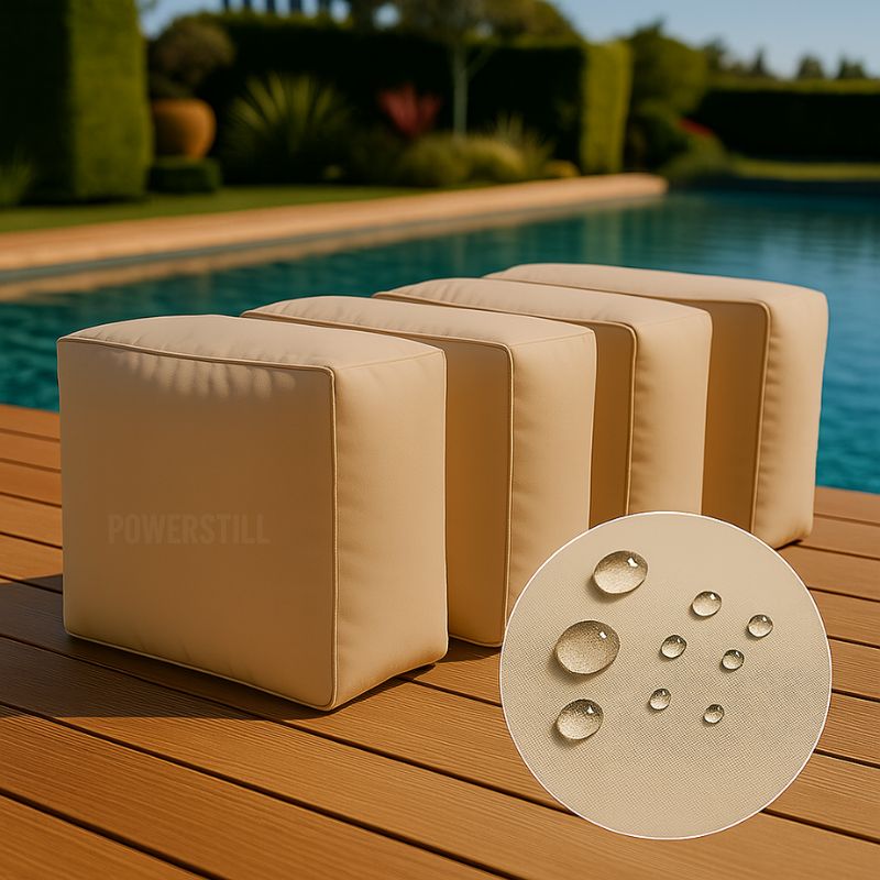 Capa Impermeável para Almofada de Sofá Externo Kit 4 Peças