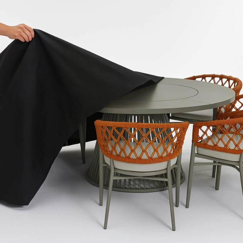 Capa Impermeável Redonda para Mesa e Cadeiras Externas