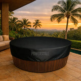 Capa para Jacuzzi e Ofurô Redonda Impermeável Anti-UV Ajustável