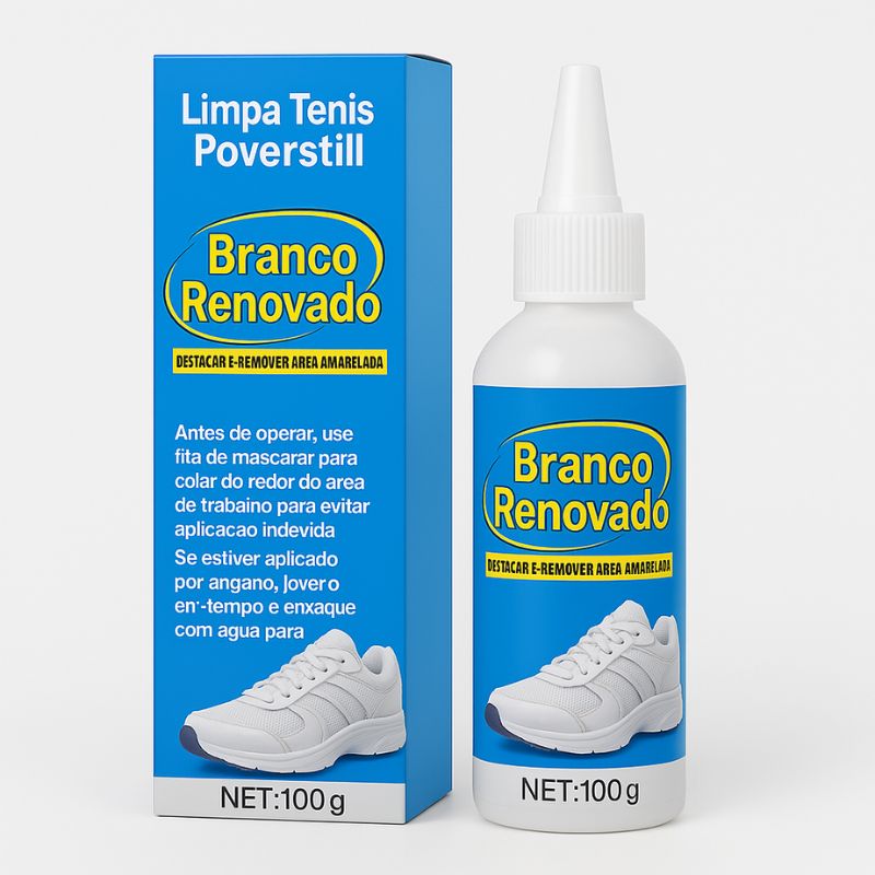 Limpa Tênis North Moon Powerstill - Branco Renovado