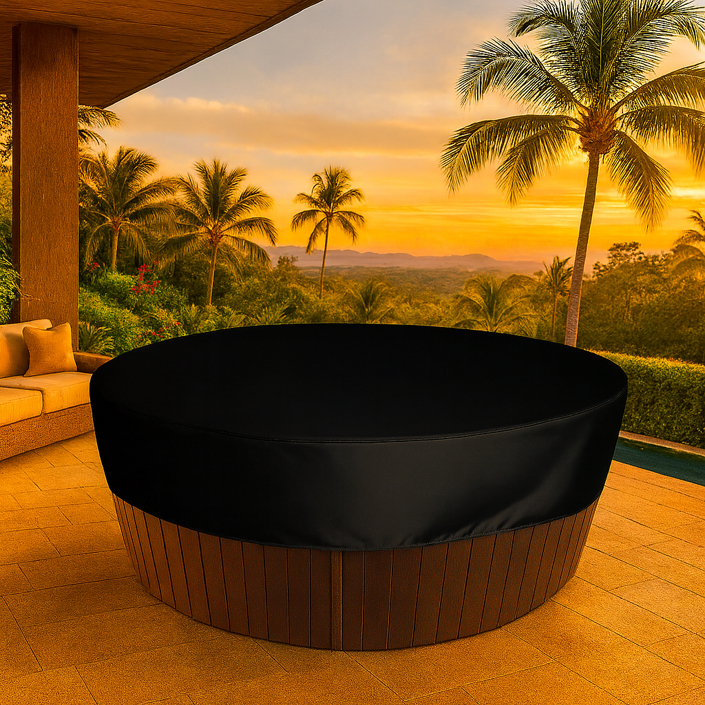 Capa para Banheira e SPA Impermeável Anti-UV Redonda