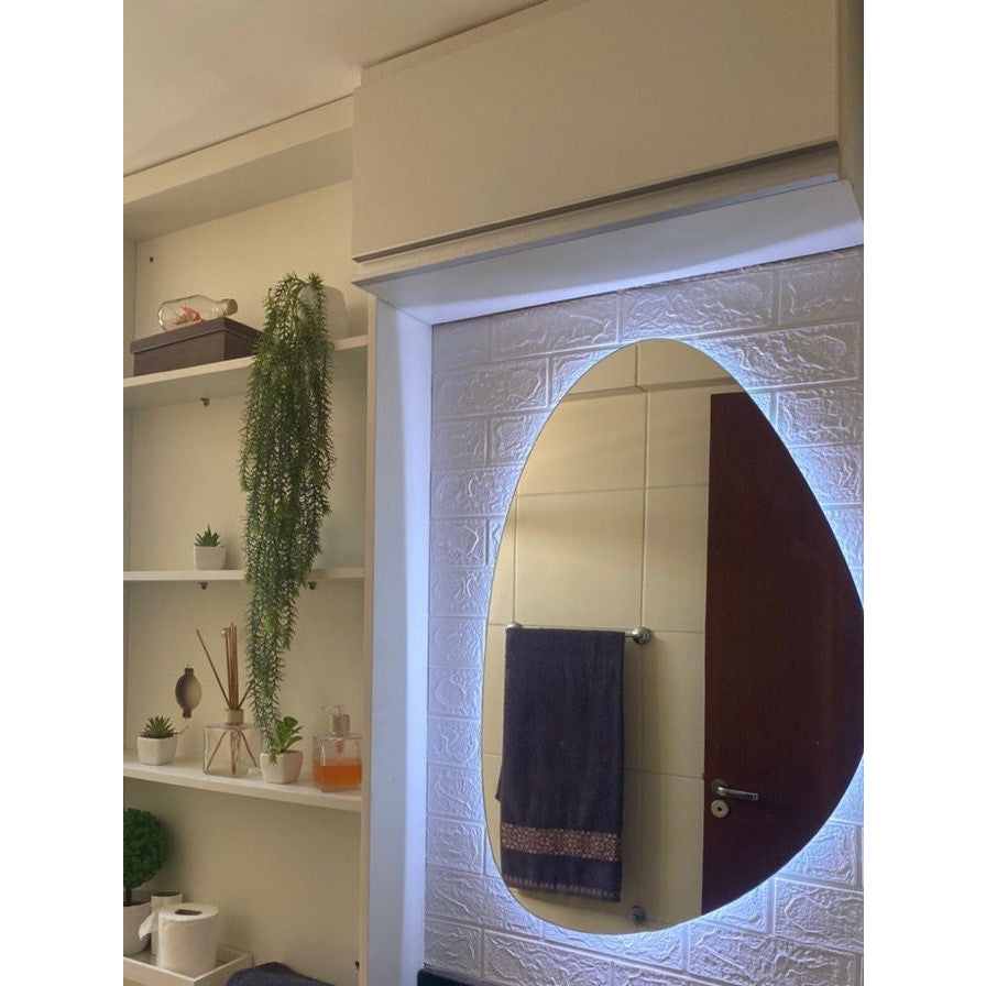 Espelho Orgânico com LED À PILHA - Brilhe Sem Limites