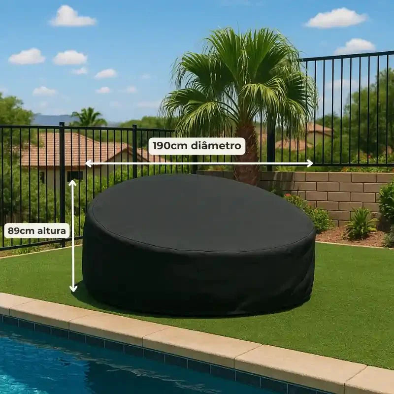 Capa para Sofá Redondo de Jardim Daybed Impermeável UV