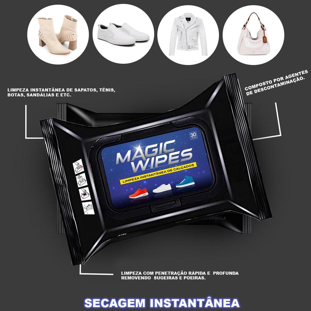 Limpa Tênis Sapato Bolsa Instantâneo Magic Wipes Powerstill 