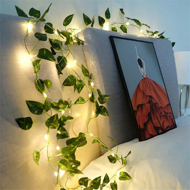 Planta decorativa com LED