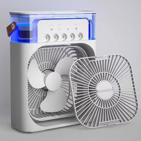 Mini Ventilador e umidificador de ar Portátil