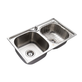 Kit Cuba Dupla Aço Inox Gourmet Torneira Monocomando