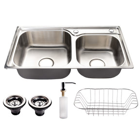 Kit Cuba Dupla Aço Inox Gourmet Torneira Monocomando