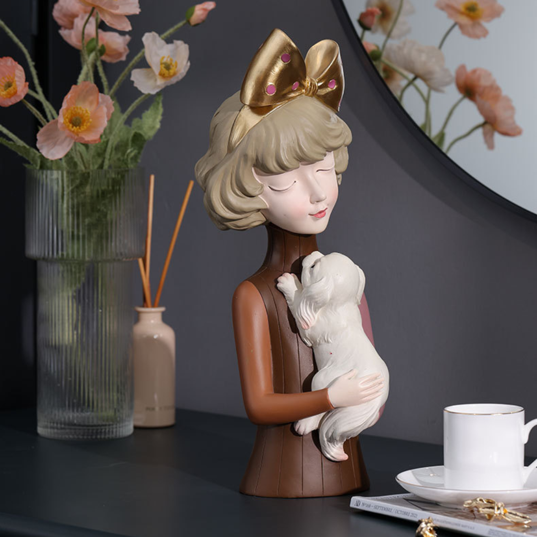 Busto Decorativo Lili Dog Estatueta - Loja Powerstill