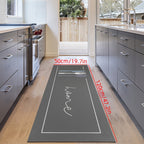 Tapete Para Cozinha Antiderrapante Retangular Couro Sintético Home