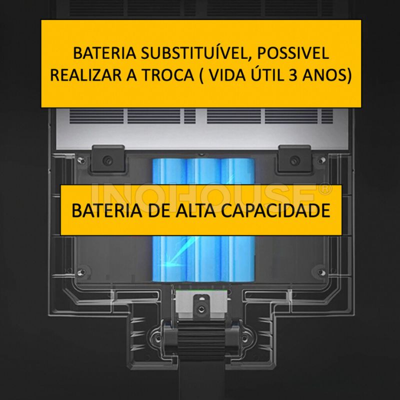 Luminária Solar 300W Externa com Sensor e Controle Remoto