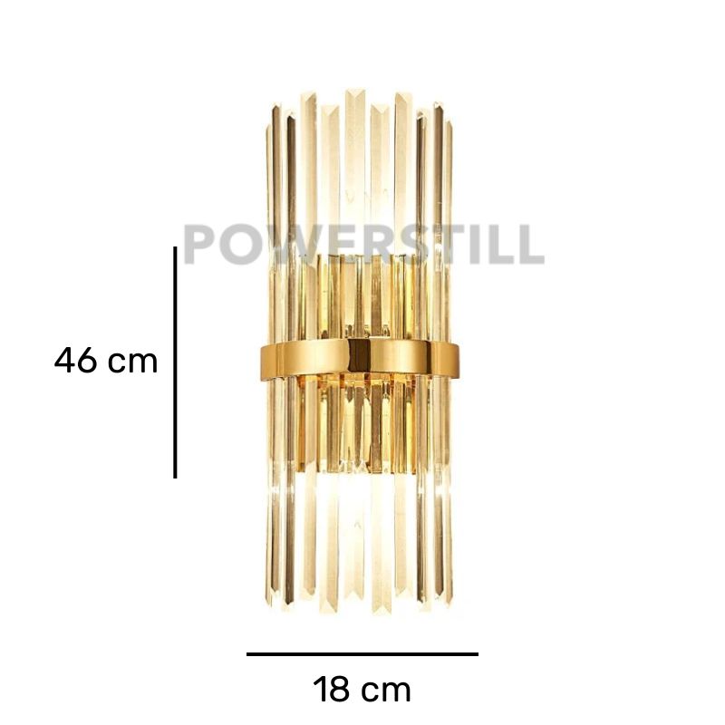 Arandela de Parede Luxuosa em Cristal