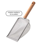 kit 3 Peneiras Higiênica de Alumínio para Gatos