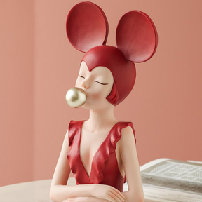 Busto Decorativo Lili Red Ears