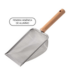 kit 3 Peneiras Higiênica de Alumínio para Gatos