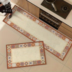 Tapete para Cozinha Antiderrapante Retangular Floral