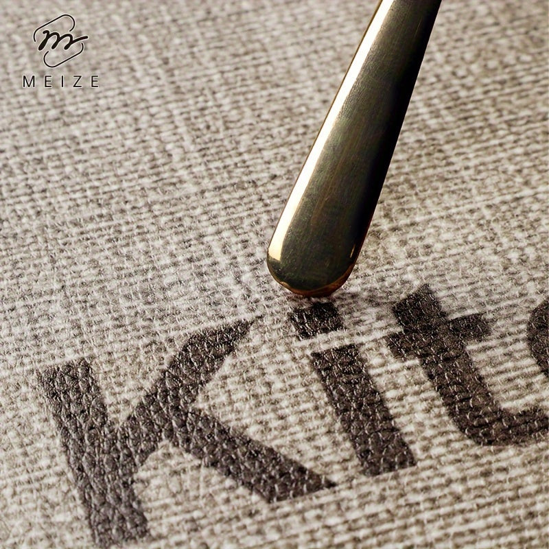 Tapete Para Cozinha Antiderrapante Couro Sintético Kitchen