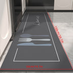 Tapete Para Cozinha Antiderrapante Retangular Couro Sintético Home