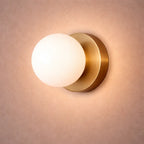 Arandela de Parede Globo de Vidro Fosco Bivolt | Com Lâmpada G9