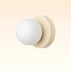 Arandela de Parede Globo de Vidro Fosco Bivolt | Com Lâmpada G9