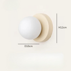 Arandela de Parede Globo de Vidro Fosco Bivolt | Com Lâmpada G9