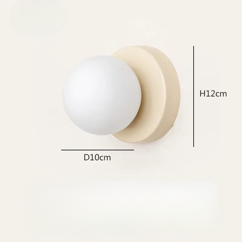 Arandela de Parede Globo de Vidro Fosco Bivolt | Com Lâmpada G9