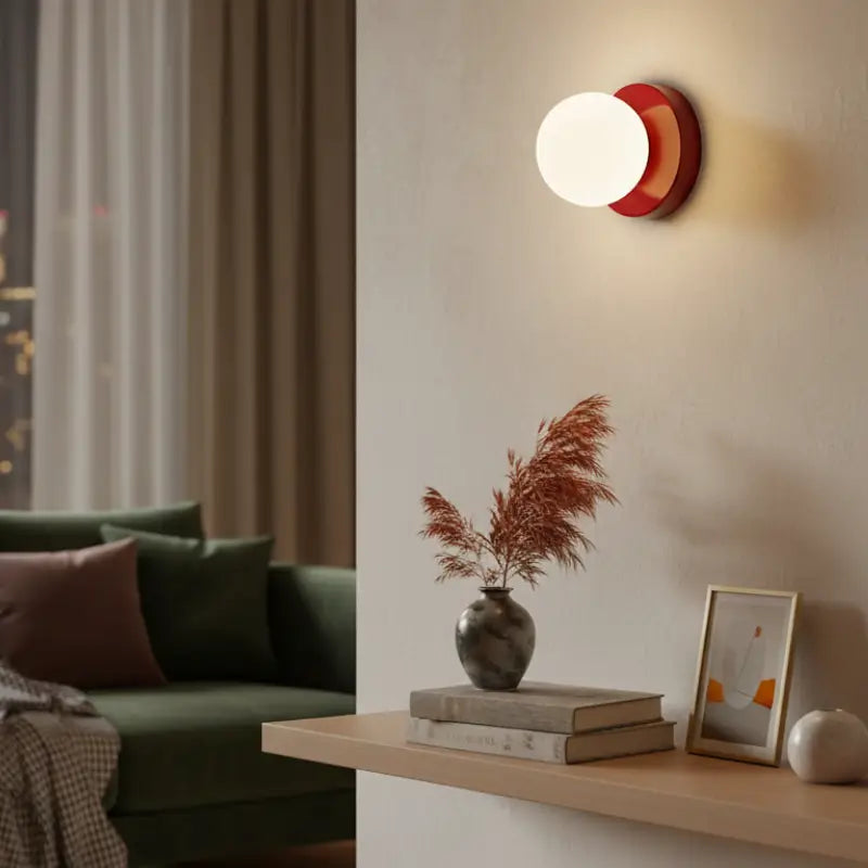 Arandela de Parede Globo de Vidro Fosco Bivolt | Com Lâmpada G9