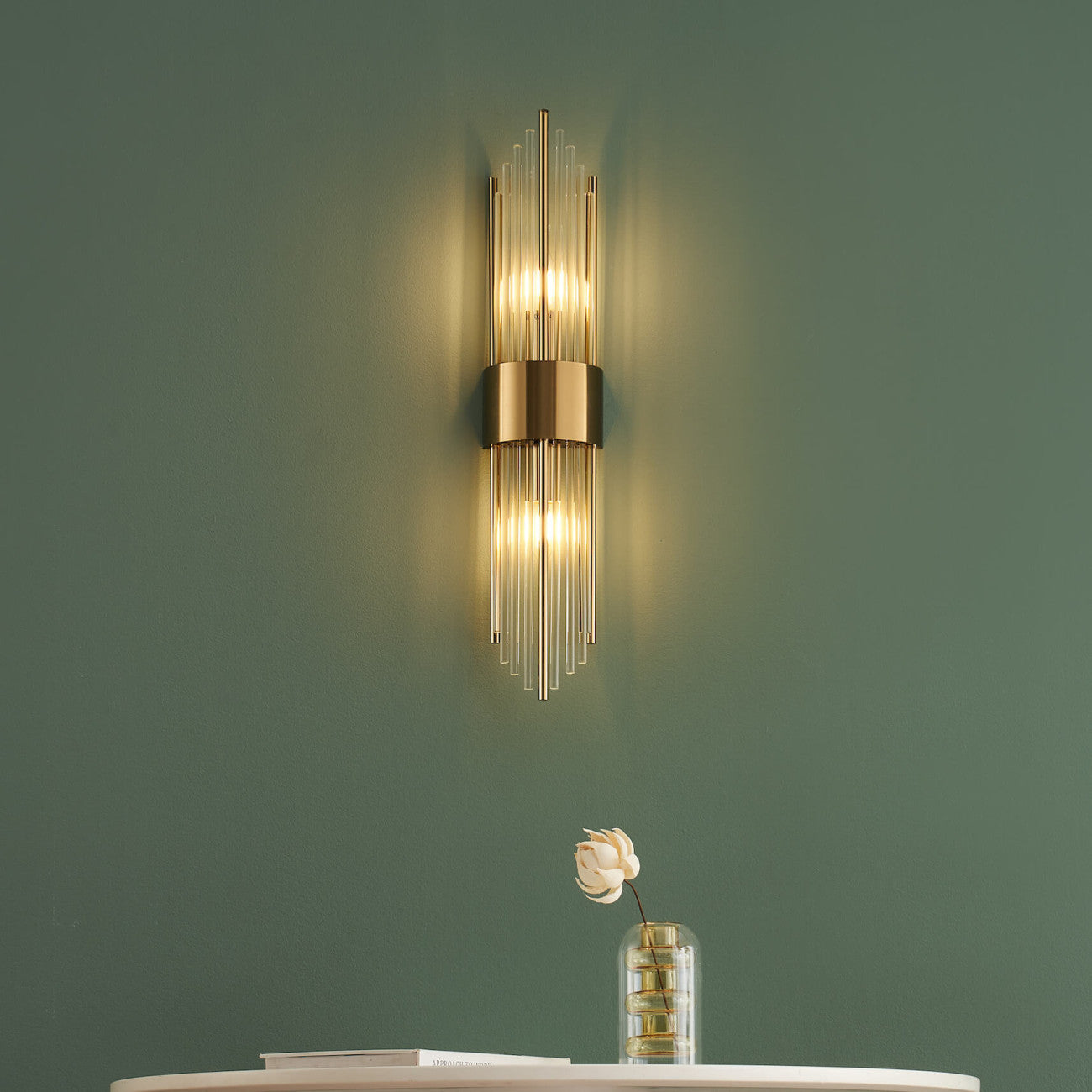 Arandela de Parede Spartan Metal e Vidro