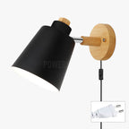 Arandela de Parede Wooden Com Interruptor Outlet