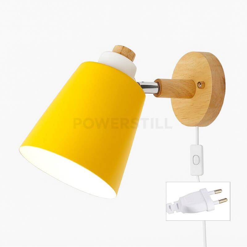 Arandela de Parede Wooden Com Interruptor