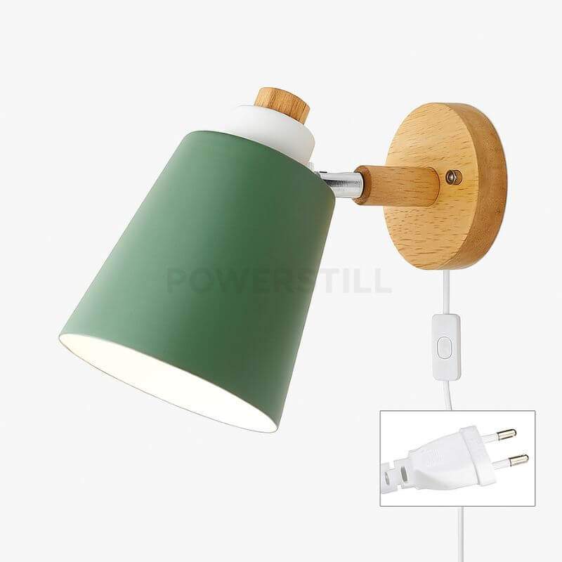 Arandela de Parede Wooden Com Interruptor