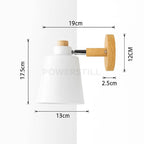 Arandela de Parede Wooden Com Interruptor Outlet