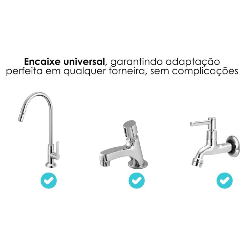 Bico de Torneira Universal 360º com 3 Modos de Água Powerstill