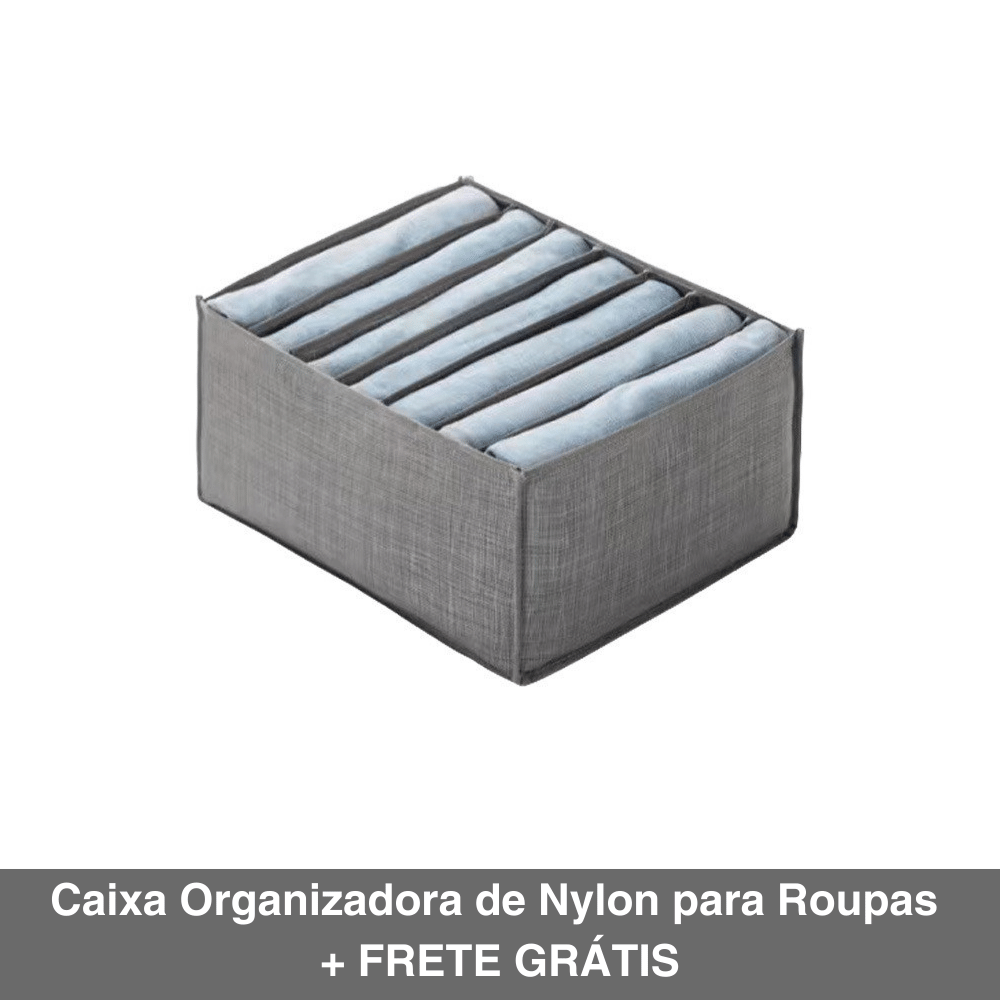 Caixa Organizadora de Nylon para Roupas