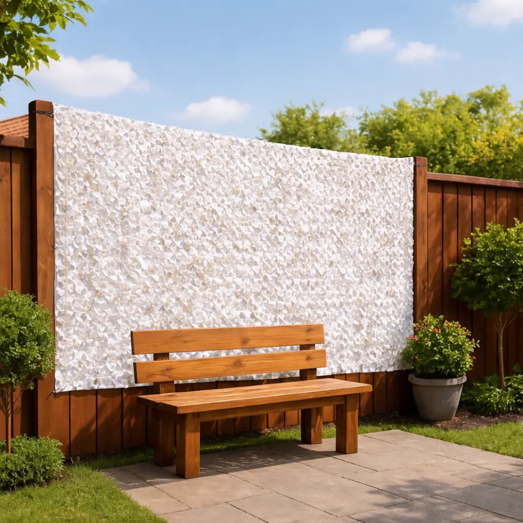 Rede Camuflada Militar para Decoração de Jardim