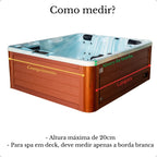 Capa Impermeável para Banheiras de Hidromassagem Externas (Jacuzzis) Quadradas