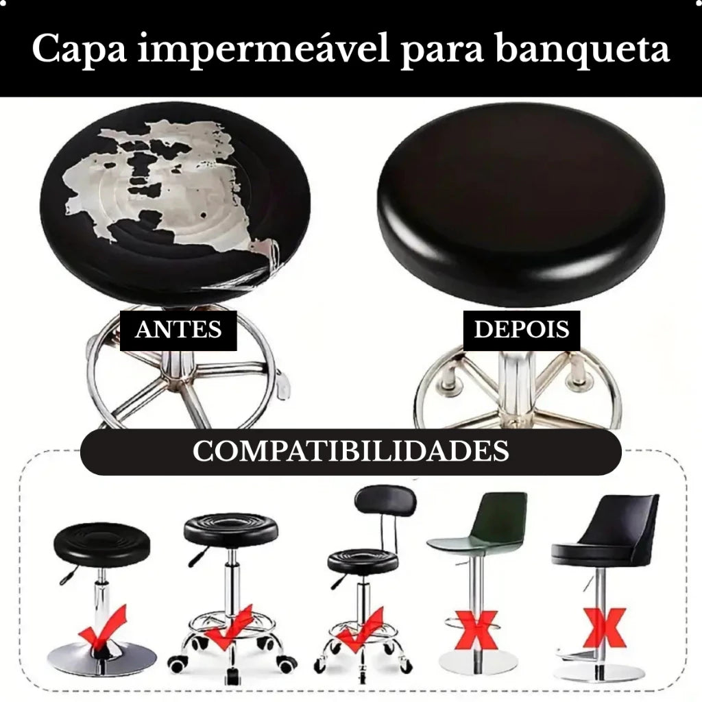 Capa Impermeável para Banqueta / Banco Redondo