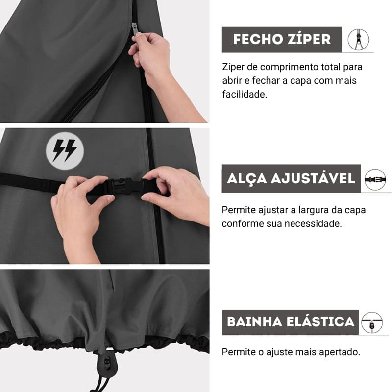 Capa Impermeável para Guarda-Sol e Ombrelone 210D