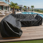 capa para sofá de jardim, capa impermeável sofá L, capa protetora sofá canto, capa para móveis externos, capa Oxford 210D, capa sofá impermeável, capa para sofá varanda, capa protetora jardim, capa sofá proteção UV, capa à prova d’água