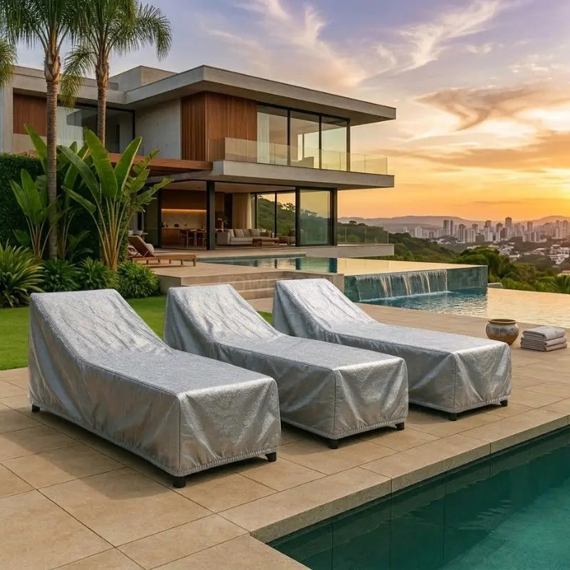 Capa Impermeável para Espreguiçadeira Retangular Proteção UV