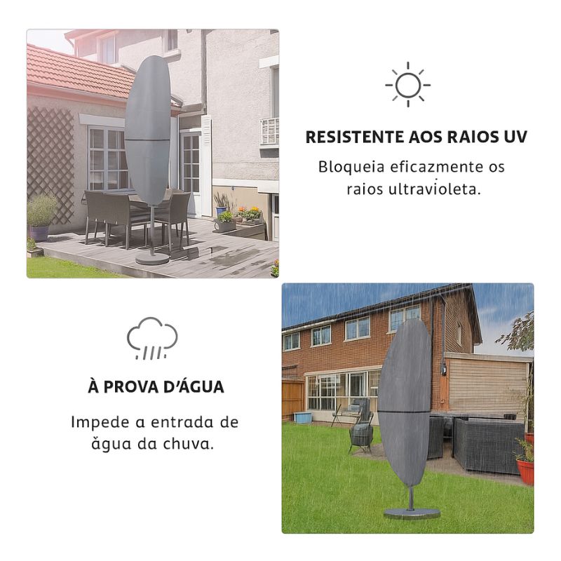 Capa Impermeável para Guarda-Sol e Ombrelone 210D