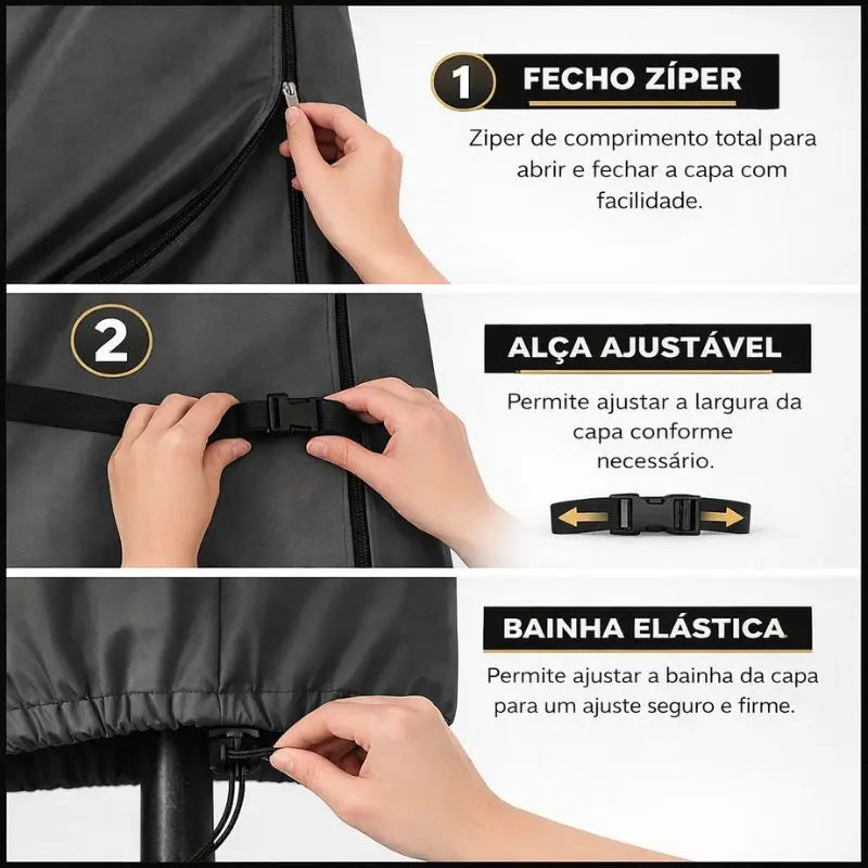 Capa Impermeável para Guarda-Sol e Ombrelone 210D