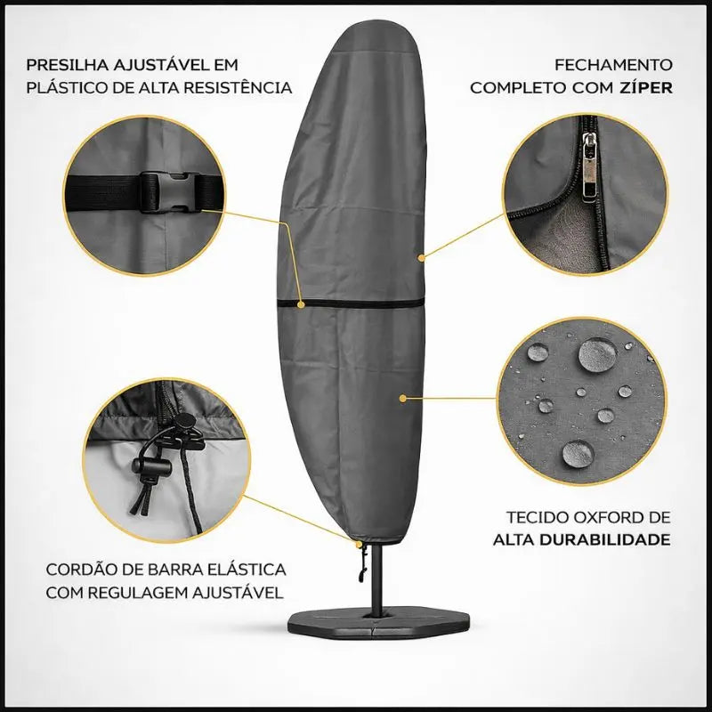 Capa Impermeável para Guarda-Sol e Ombrelone 210D