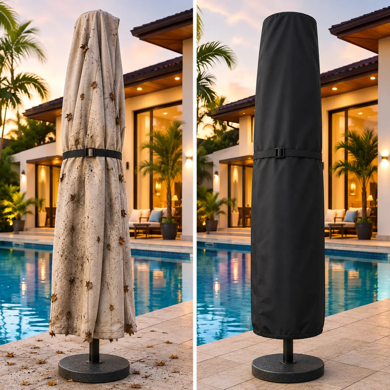 Capa Impermeável para Guarda-Sol e Ombrelone Lateral até 3m Powerstill