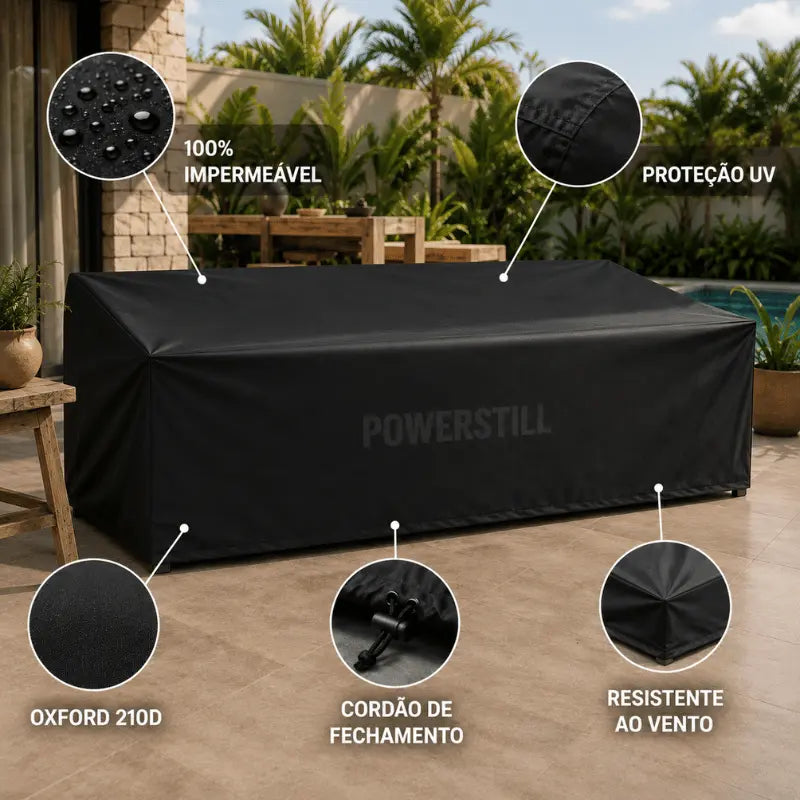 Capa Impermeável para Sofá Externo Contra Chuva e Sol Powerstill