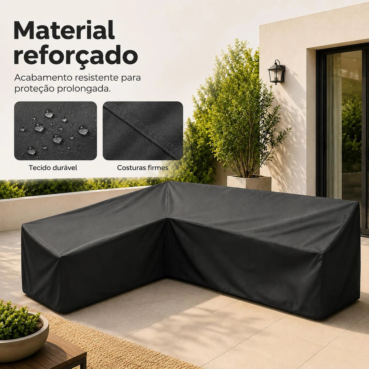 Capa Impermeável para Sofá em L Sofá de Canto