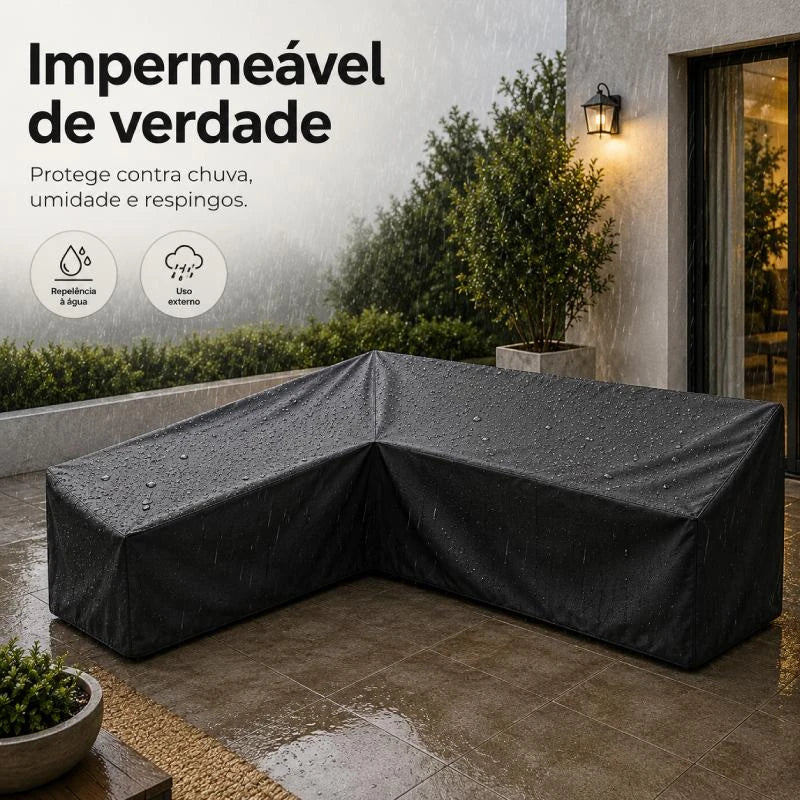 Capa Impermeável para Sofá em L Sofá de Canto