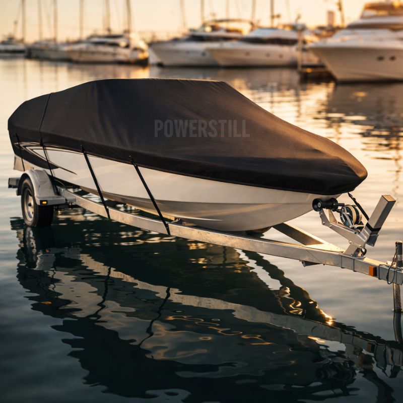 Capa para Barco e Lancha Impermeável Proteção UV Ajuste Seguro até 6,7m